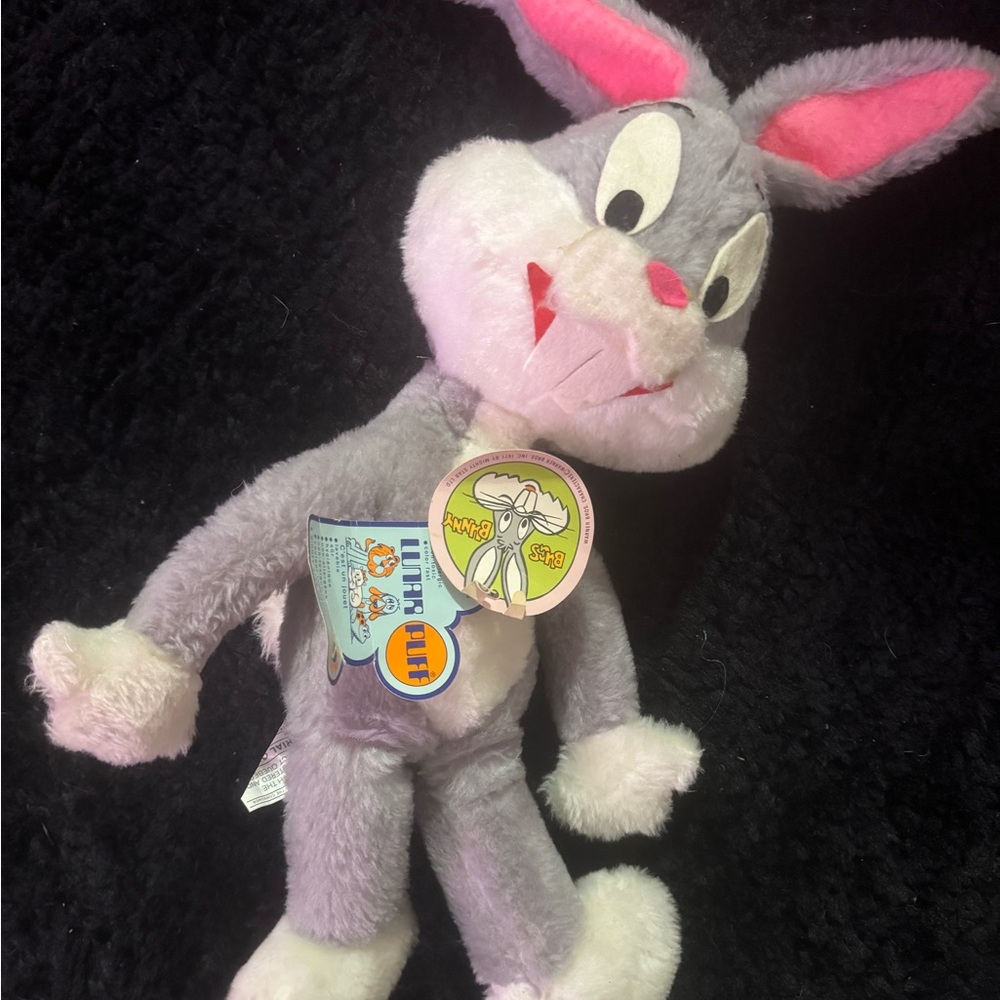 Vintage 1989 with Tags Bugs Bunny Plush Looney Tunes Warner Bros 21"